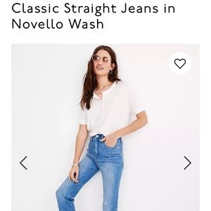Classic Straight Jeans in Novello Wash